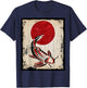 Japan koi carp fish Japanese Art Retro T-Shirt - T-Shirt | Navy