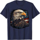 Bald Eagle US American Flag 4th of July Proud Patriotic T-Shirt - T-Shirt | Navy