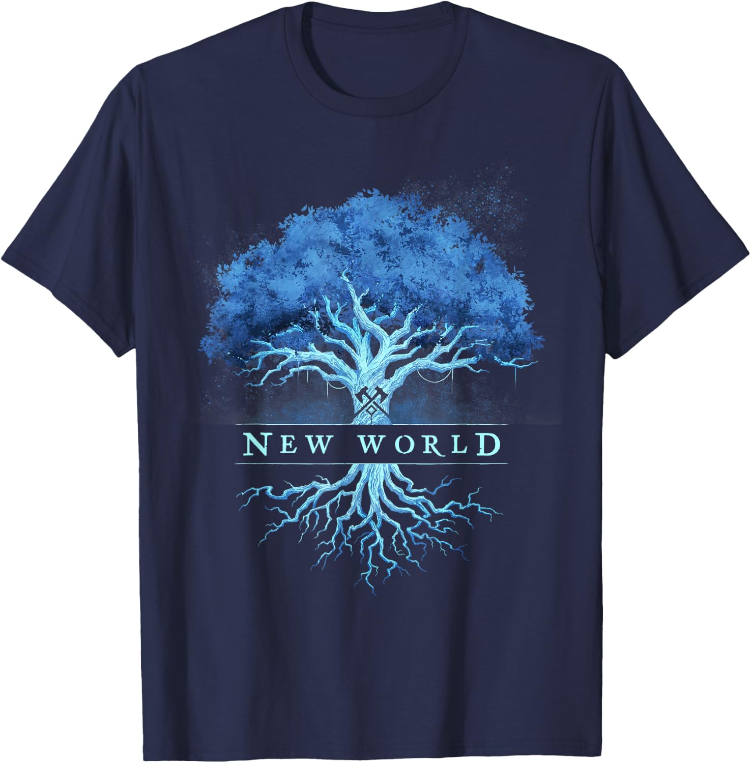 New World Azoth Tree T-Shirt - T-Shirt | Navy
