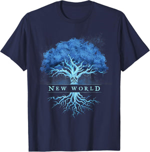 New World Azoth Tree T-Shirt - T-Shirt | Navy