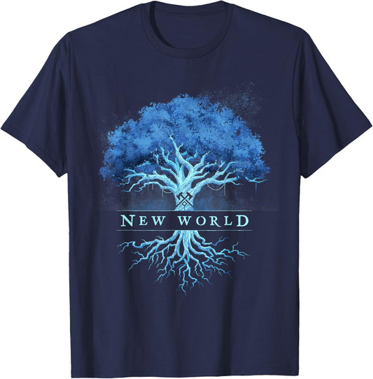 New World Azoth Tree T-Shirt - T-Shirt | Navy