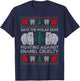Funny Save The Molar Bear Dental Dentist Ugly Christmas T-Shirt - T-Shirt | Navy
