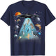 Space Cat Galaxy Cat Funny for Cat Dad Cat Mom Cat Lover T-Shirt - T-Shirt | Navy