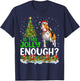 Is This Jolly Enough Santa Beagle Dog Christmas Tree T-Shirt - T-Shirt | Navy