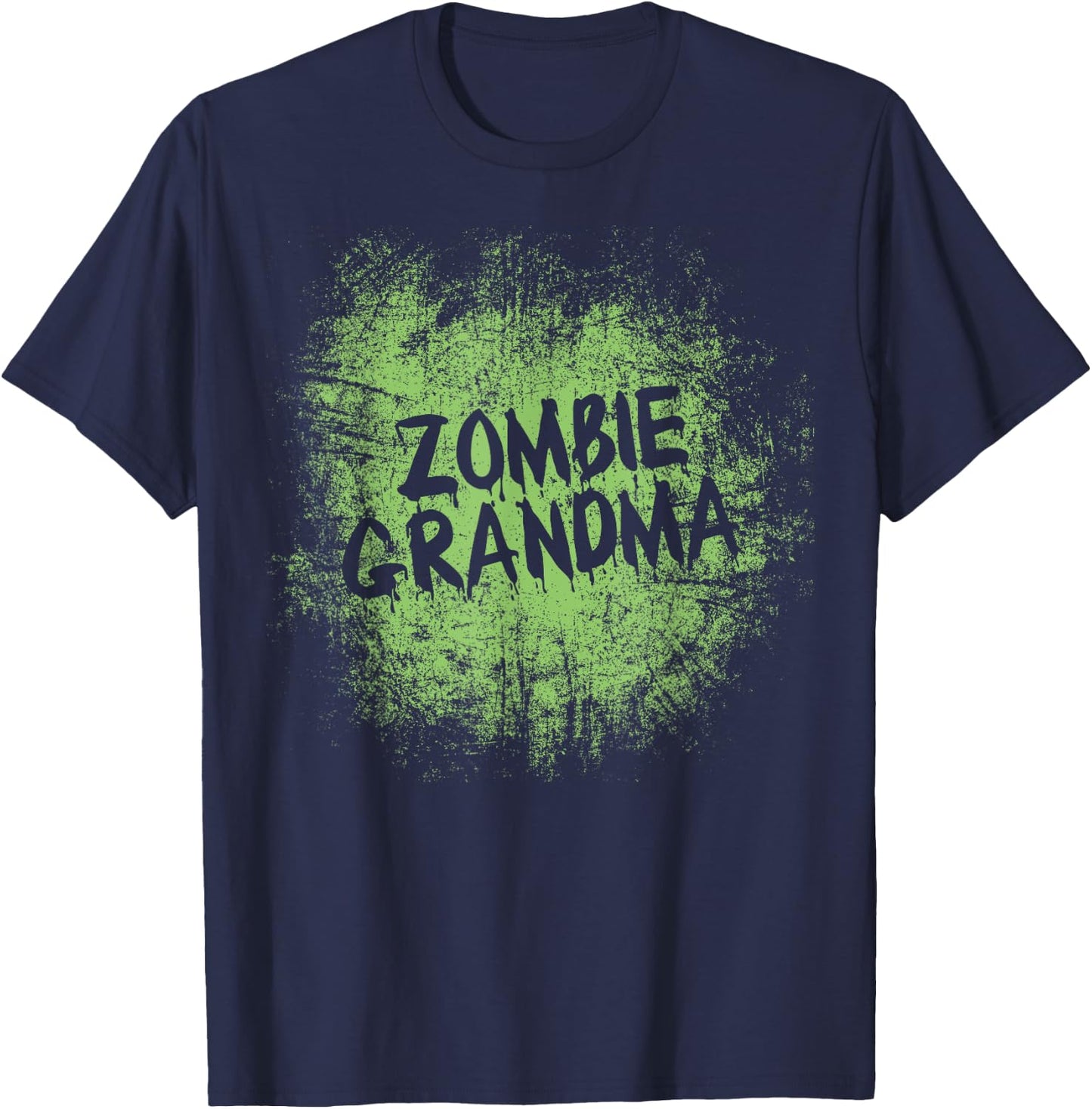 Zombie grandma easy lazy halloween costume zombies family T-Shirt - T-Shirt | Navy
