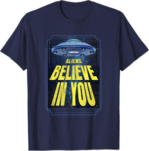 Aliens Alien UFO T-Shirt - T-Shirt | Navy