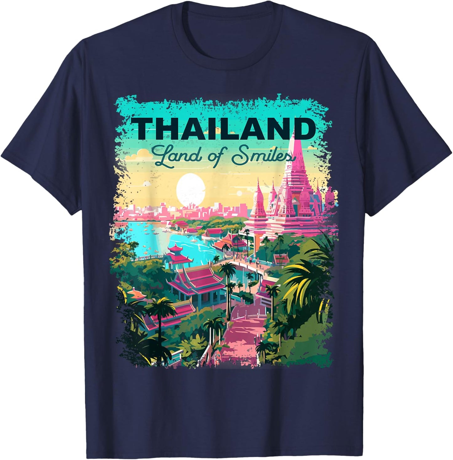 Thailand Vacation Vintage T-Shirt - T-Shirt | Navy