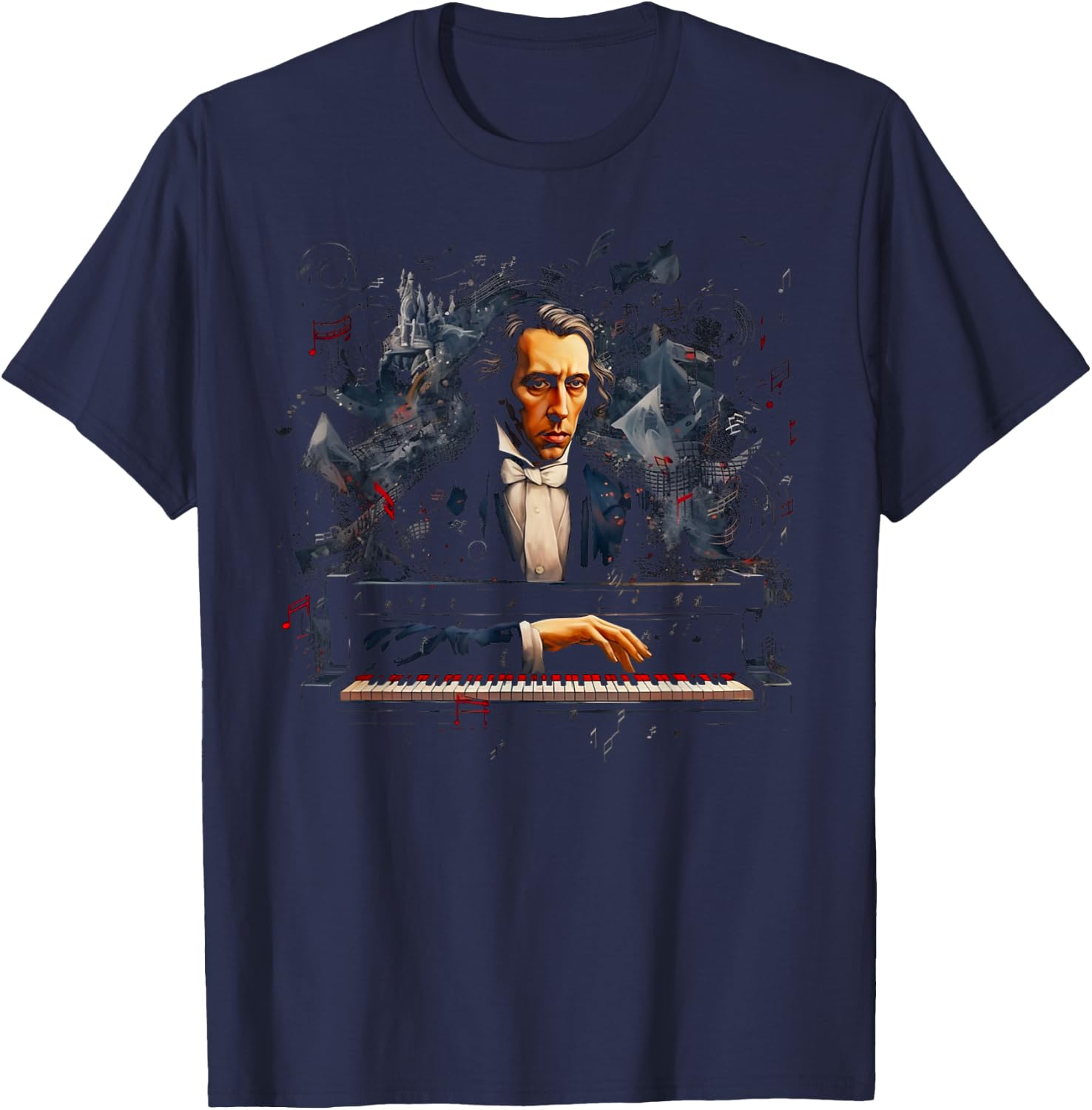Frederic Chopin T-Shirt - T-Shirt | Navy