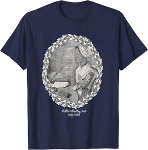 18th Century Published Poet Phillis Wheatley T-Shirt - T-Shirt | Navy