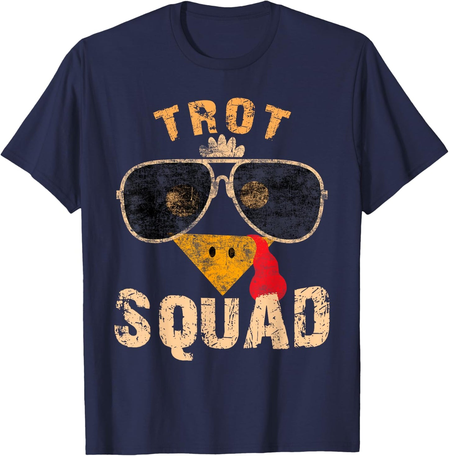 Thanksgiving Turkey Trot Squad 2025 Trot Race Women Men Kids T-Shirt - T-Shirt | Navy
