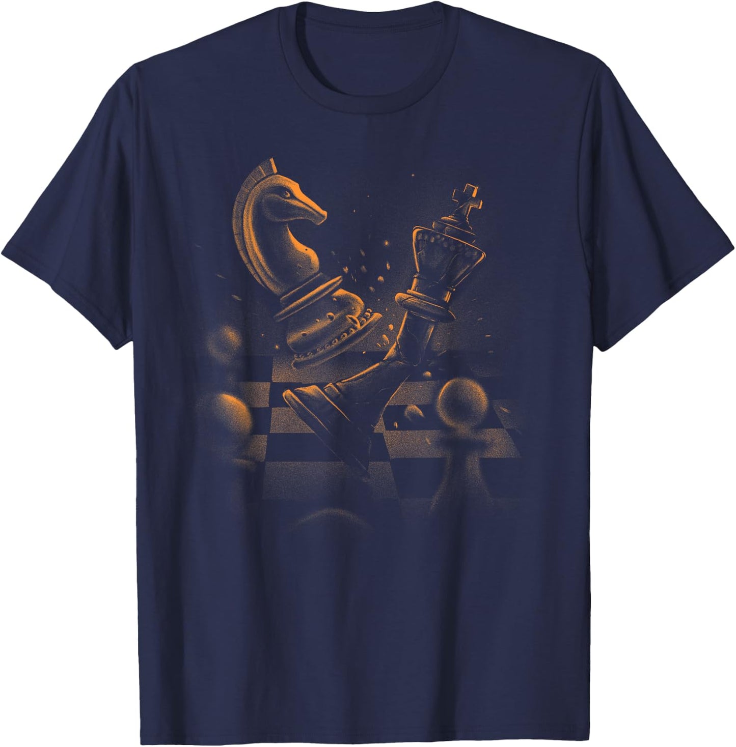 Checkmate with the chess T-Shirt - T-Shirt | Navy