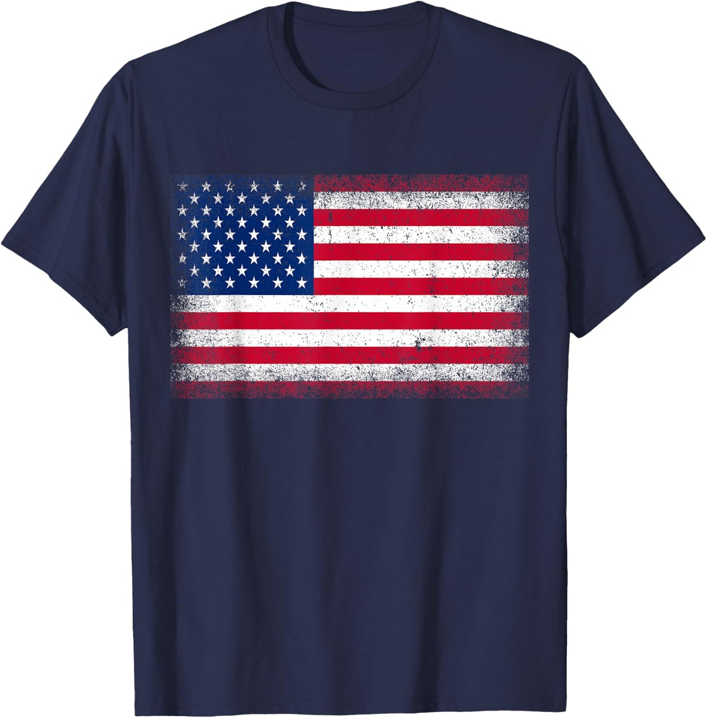 US Flag 4th of July USA Flag American Flag T-Shirt - T-Shirt | Navy