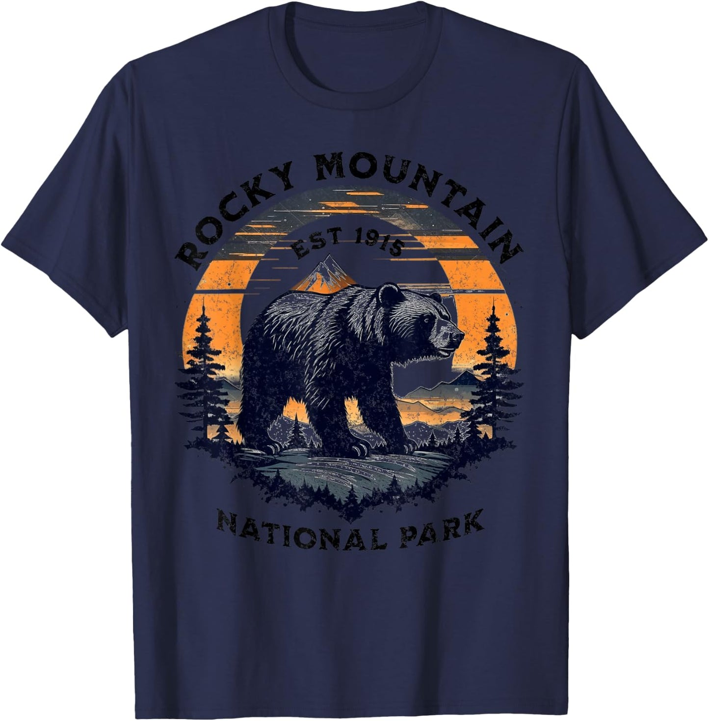 Rocky Mountain National Park T-Shirt - T-Shirt | Navy