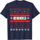 SLP AAC Speech Language Pathologist Ugly Christmas Sweater T-Shirt - T-Shirt | Navy