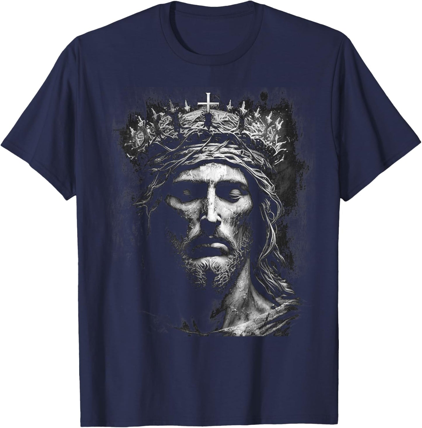 Jesus Christ King Of Kings Lord of Lords T-Shirt - T-Shirt | Navy