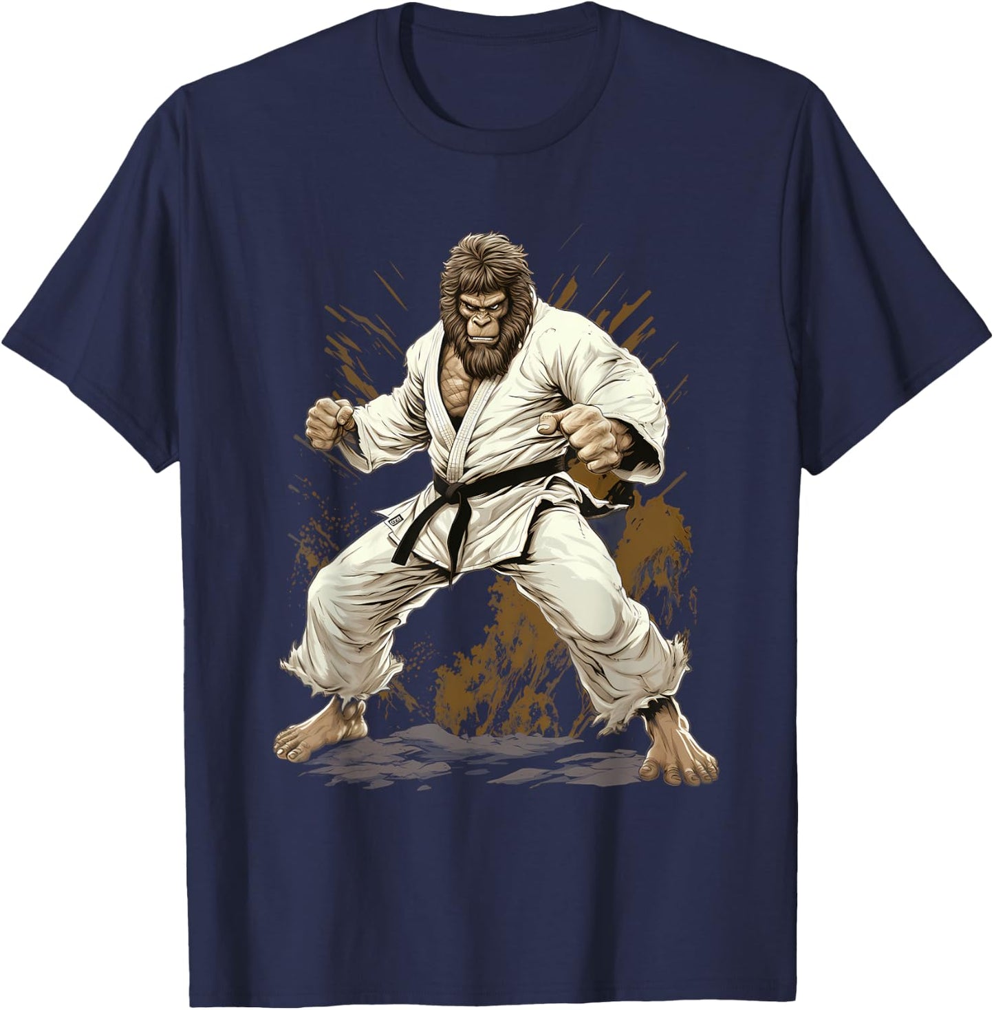 MMA Bigfoot Karate T-Shirt - T-Shirt | Navy