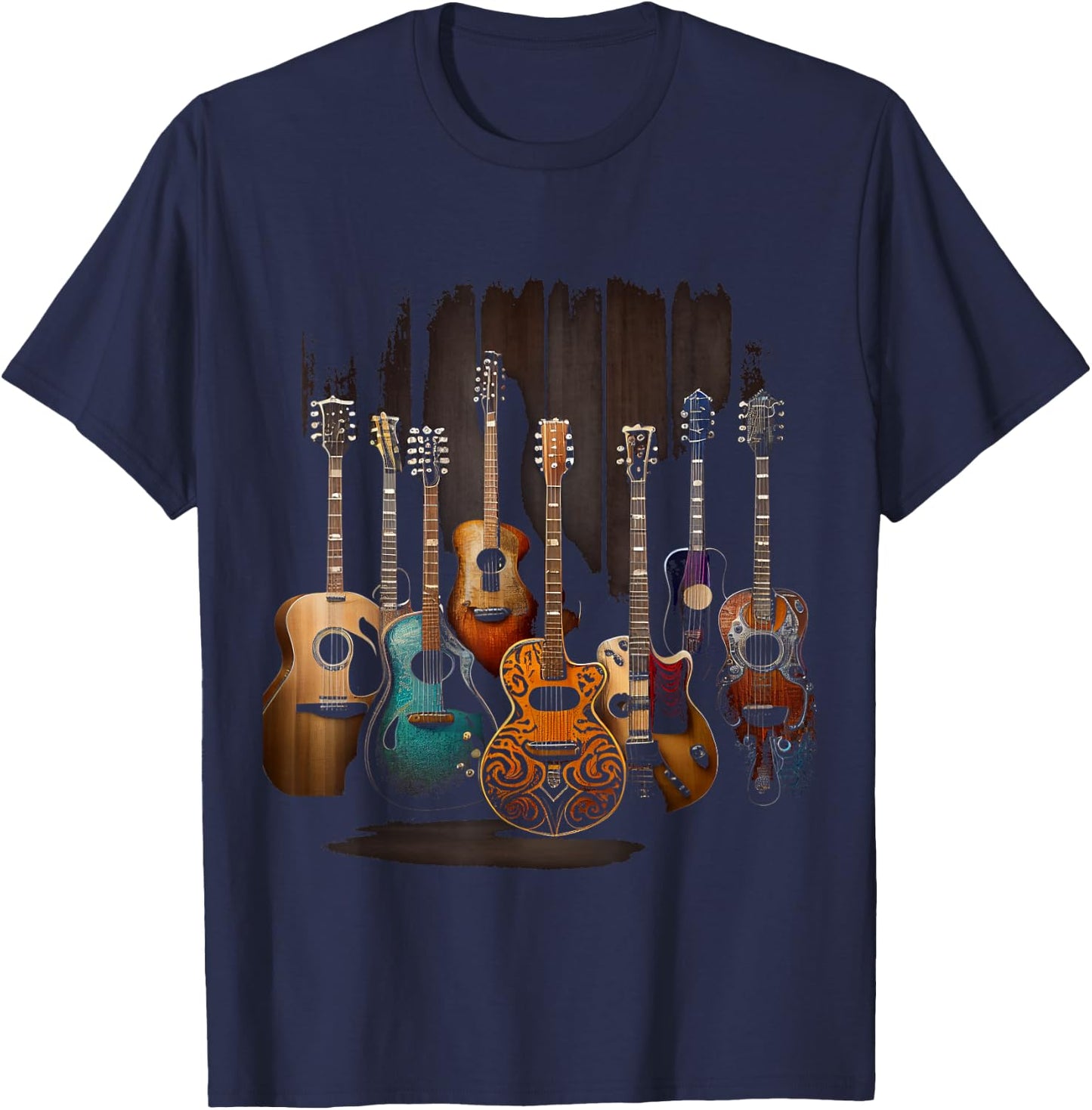 Guitar Musician Guitarist T-Shirt - T-Shirt | Navy