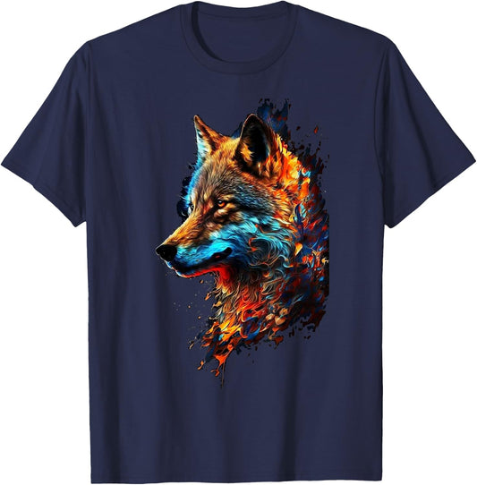 Wolf shirt , wolf shirt , wolf shirt for kid T-Shirt - T-Shirt | Navy