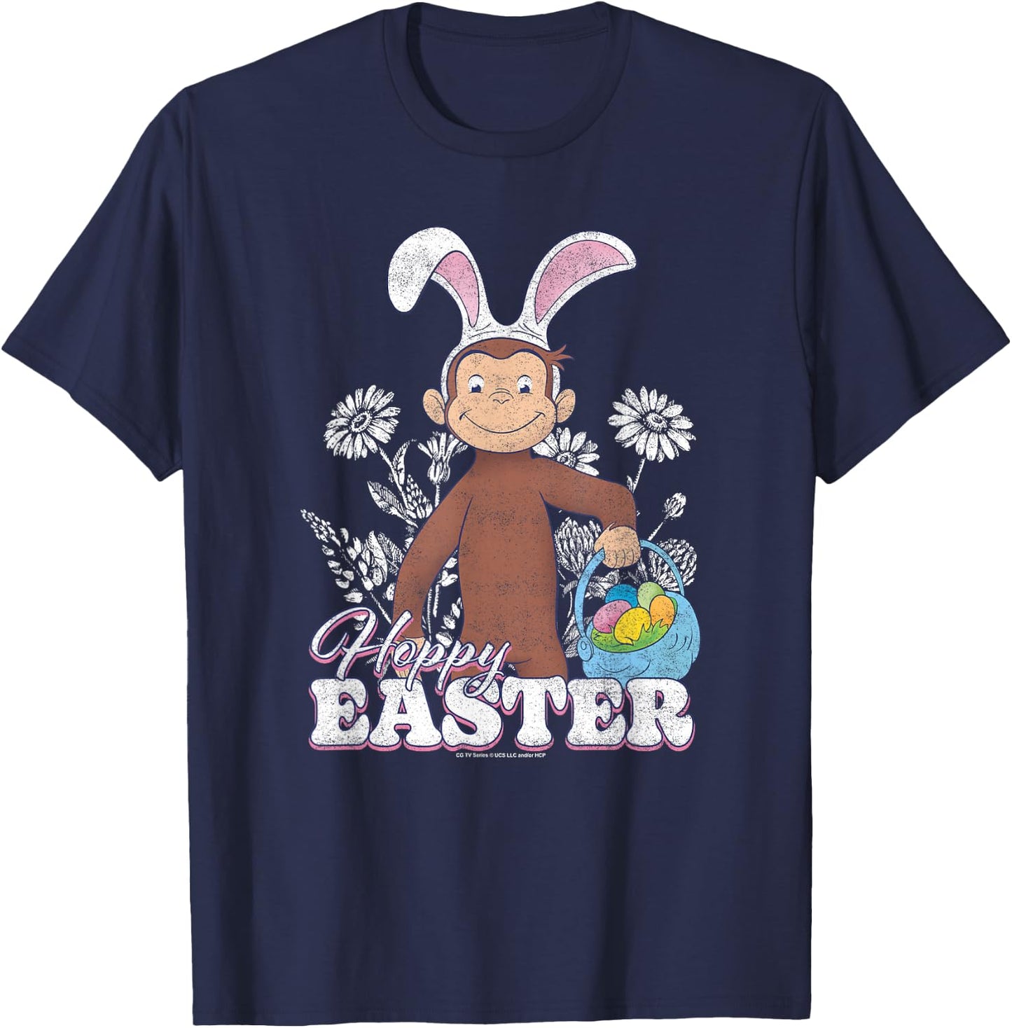 Curious George Easter Bunny George Poster T-Shirt - T-Shirt | Navy