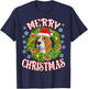 Basset Hound Santa Doggy Christmas Spirit Of Holiday T-Shirt - T-Shirt | Navy