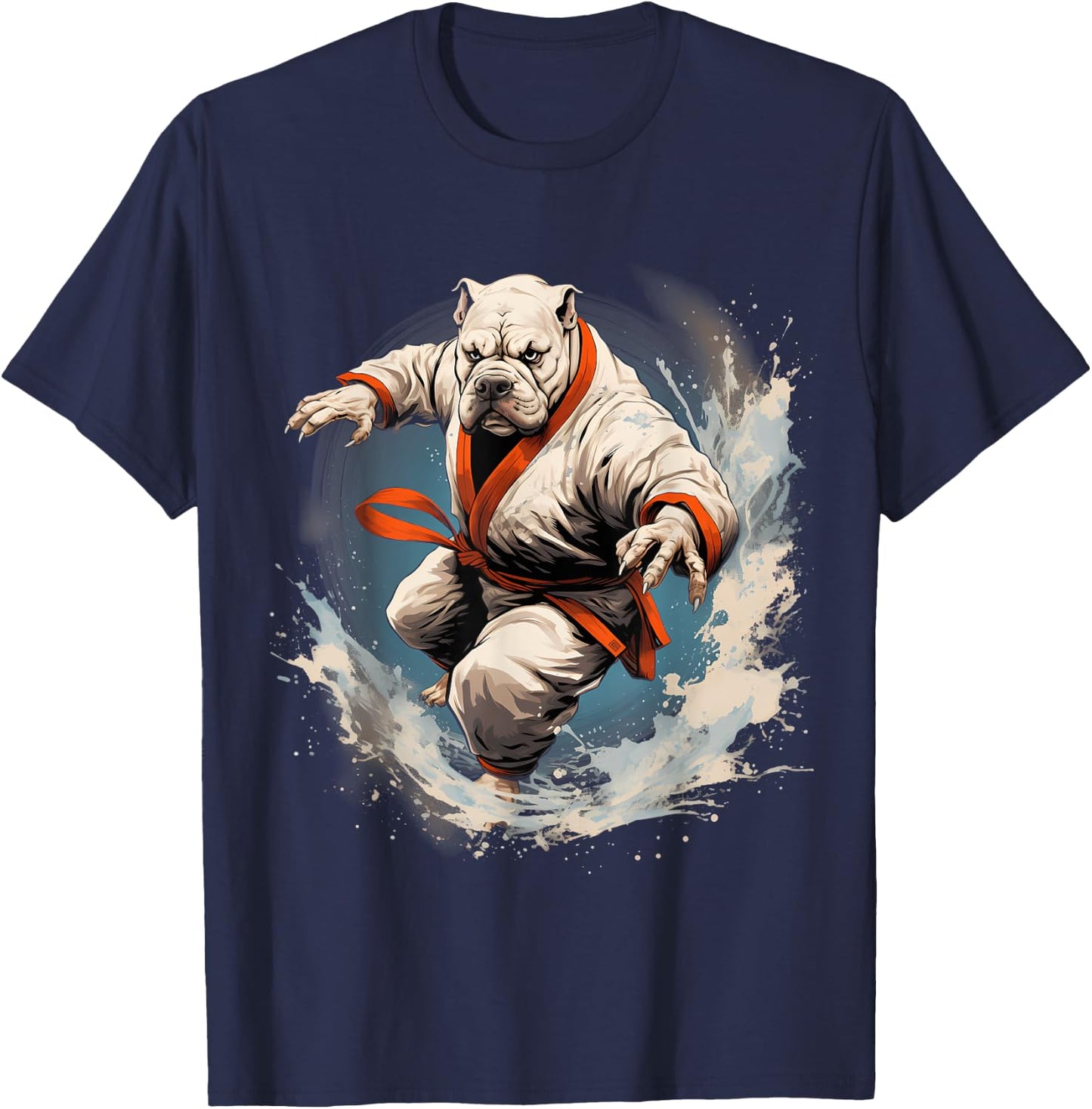 MMA Bulldog Karate T-Shirt - T-Shirt | Navy