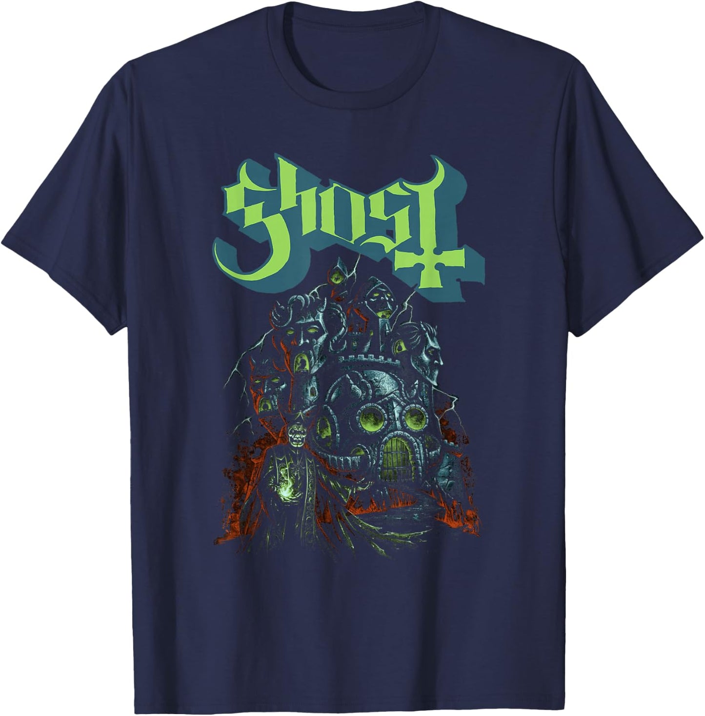 Ghost – Ghoul Castle T-Shirt - T-Shirt | Navy