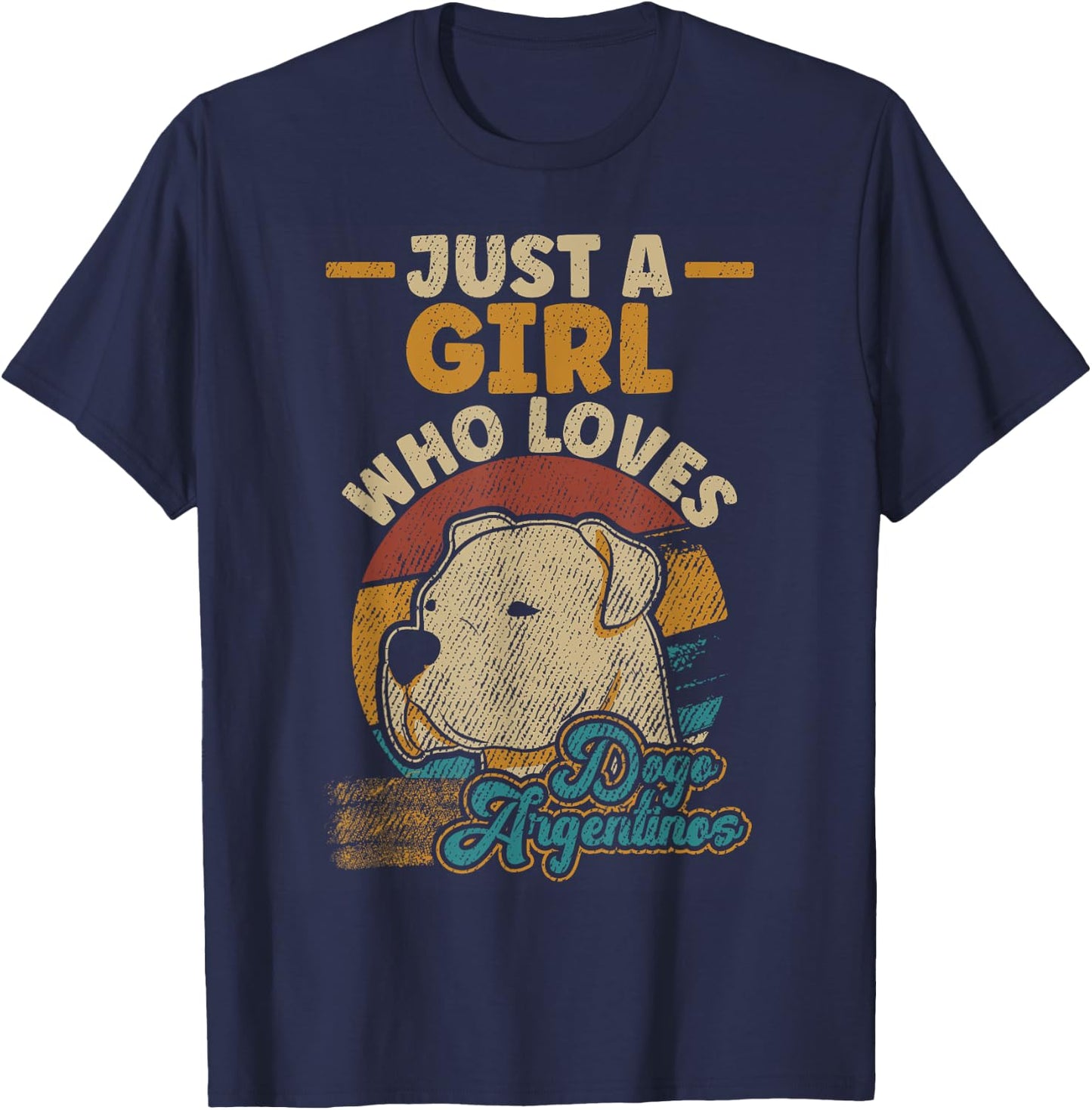 Dogo Argentino Dog Women Kids T-Shirt - T-Shirt | Navy