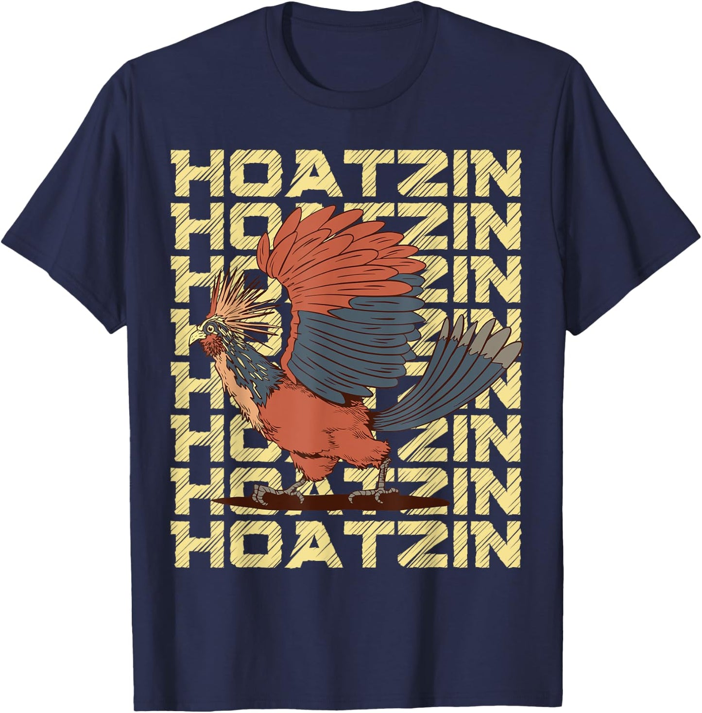 Hoatzin Bird T-Shirt - T-Shirt | Navy