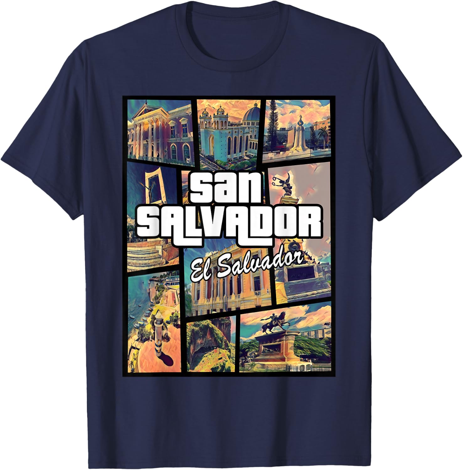 San Salvador El Salvador Capital Proud T-Shirt - T-Shirt | Navy