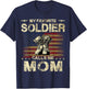 Army Family Matching Combat Boots Clothings Proud Army Mom T-Shirt - T-Shirt | Navy