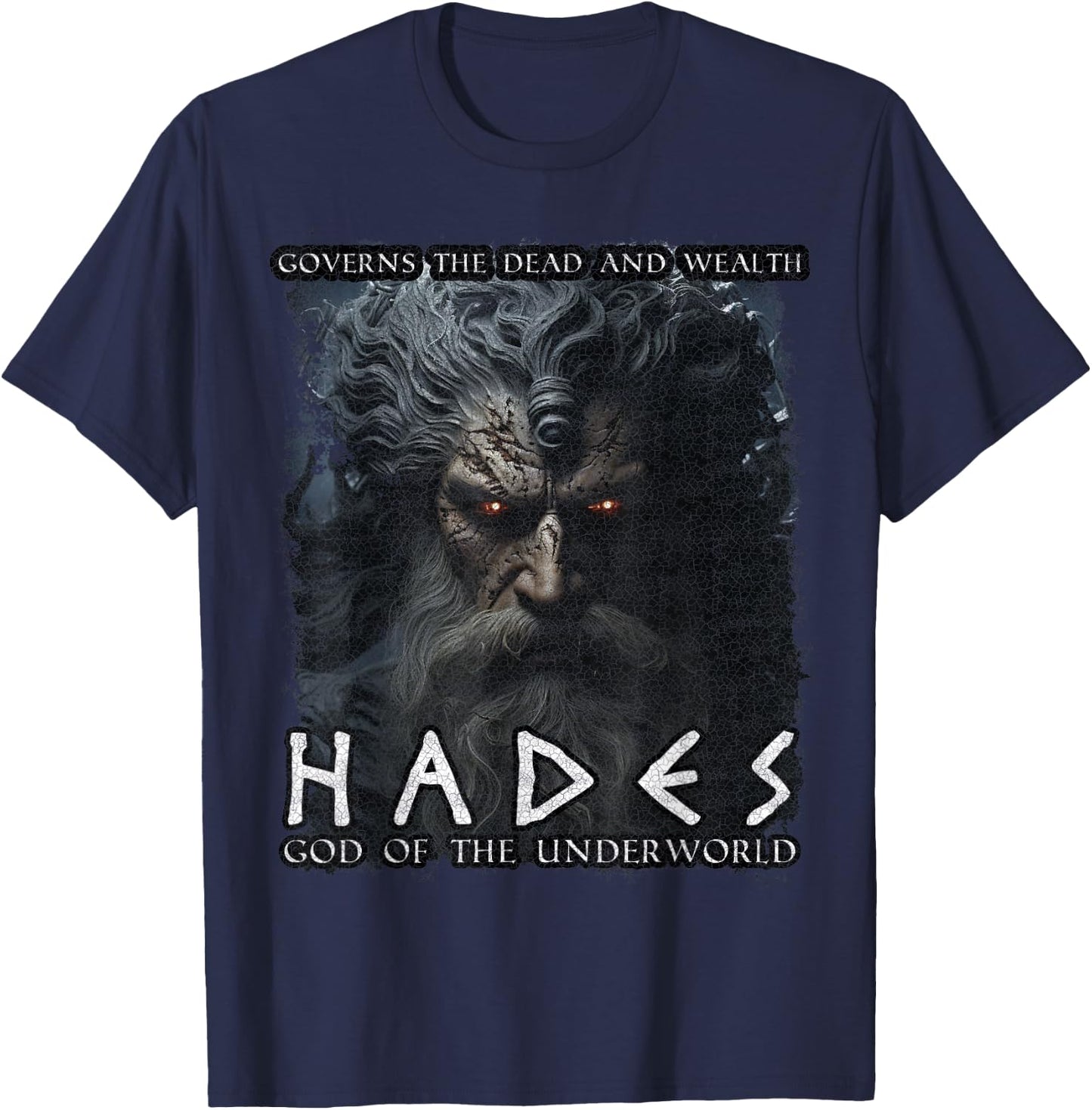 Greek Mythology God Hades T-Shirt - T-Shirt | Navy