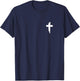 Jesus Saves John 3:16-17 Font and Back Print Christian T-Shirt - T-Shirt | Navy