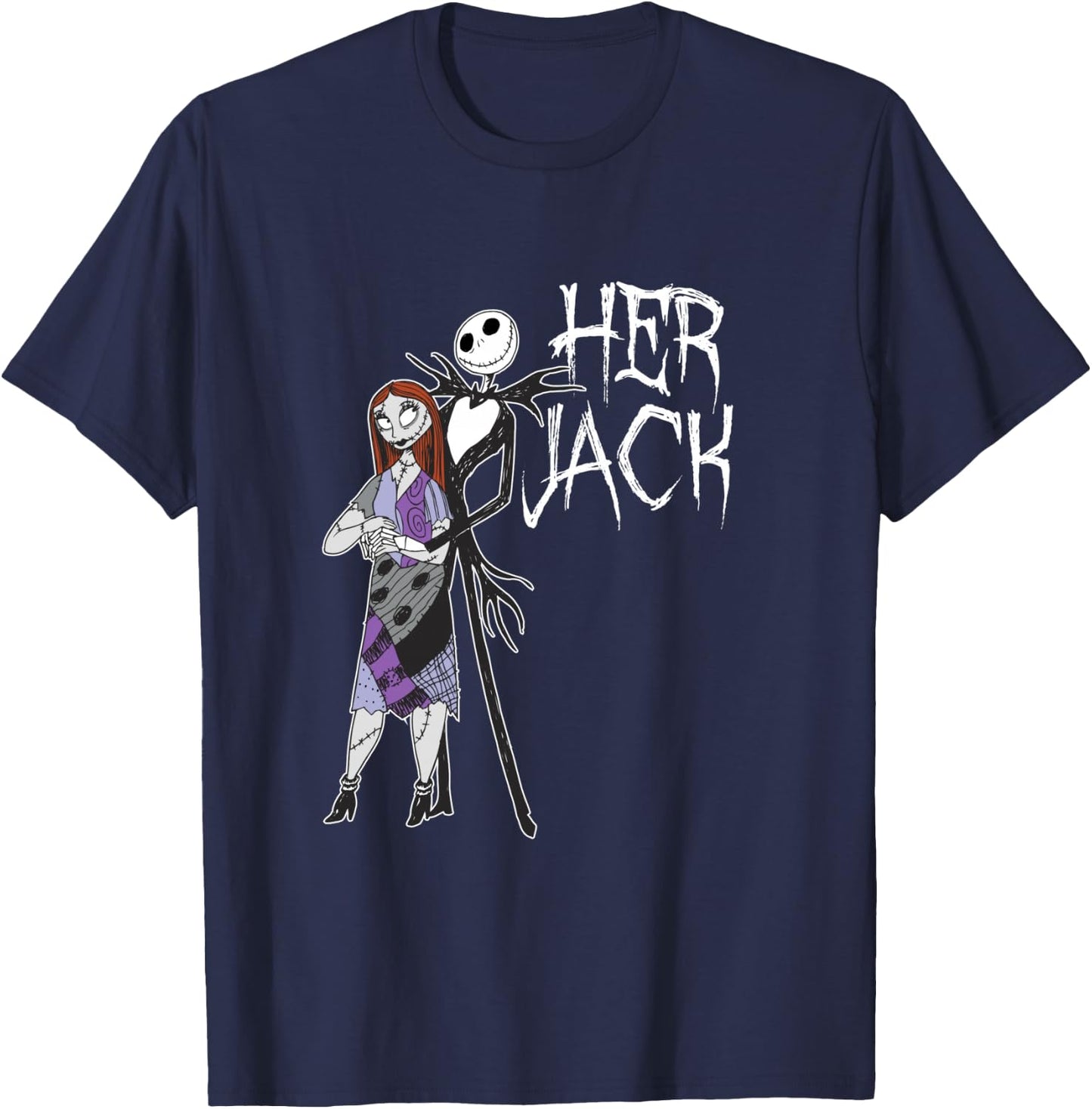 Disney The Nightmare Before Christmas Her Jack T-Shirt - T-Shirt | Navy