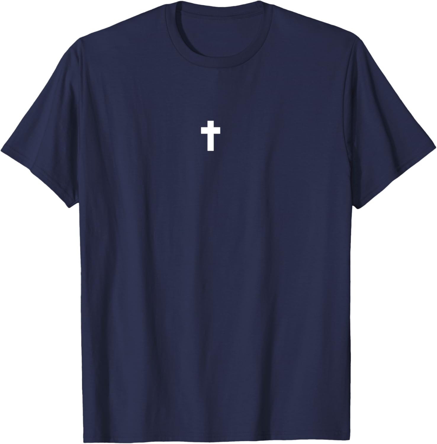 Small cross, Christianity, Faith, Hope, Love, Jesus, church T-Shirt - T-Shirt | Navy