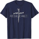 Redeemed Christian Bible Verse, Cross Follower Christian T-Shirt - T-Shirt | Navy
