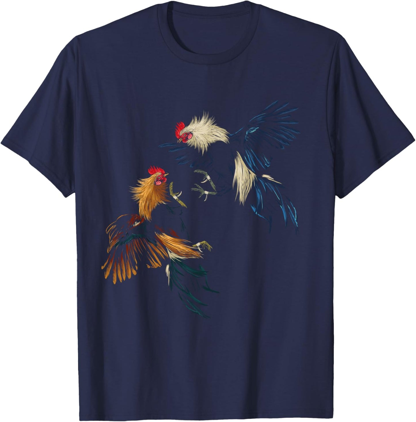 Peleas De Gallos Cockfighter Game Fowl Cockfighting Rooster T-Shirt - T-Shirt | Navy