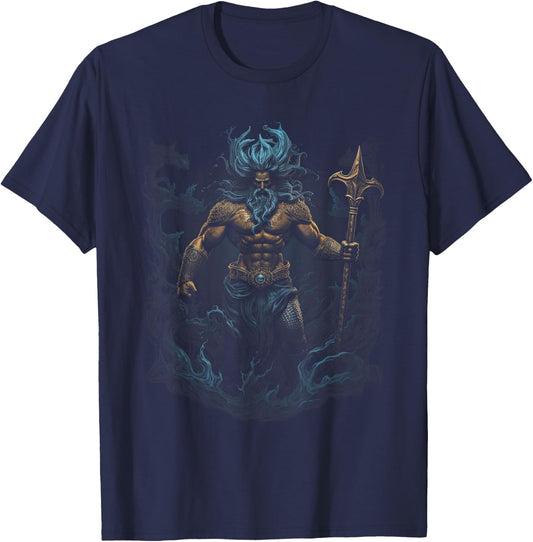 Greek Poseidon Ancient greece T-Shirt - T-Shirt | Navy