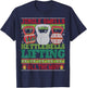 Ugly Christmas Gym Kettlebell Weightlifting Fitness Gift T-Shirt - T-Shirt | Navy