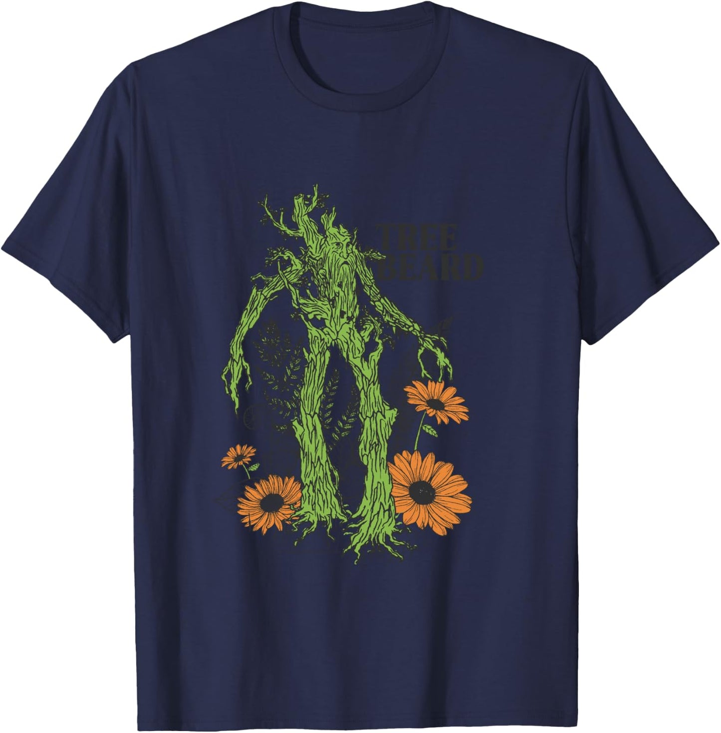 The Lord of the Rings: The Two Towers Tree Beard Nature T-Shirt - T-Shirt | Navy
