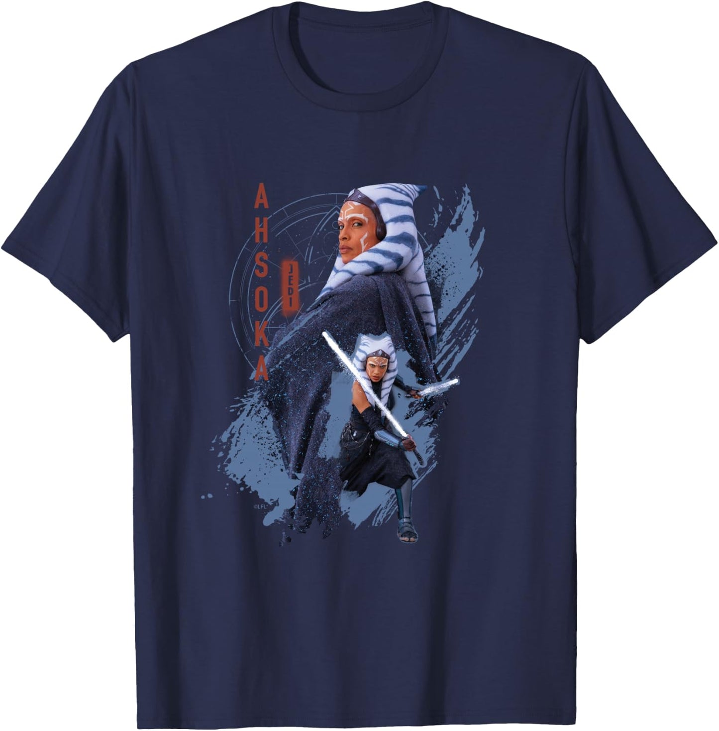 Star Wars Ahsoka Tano Jedi Ready Disney+ T-Shirt - T-Shirt | Navy