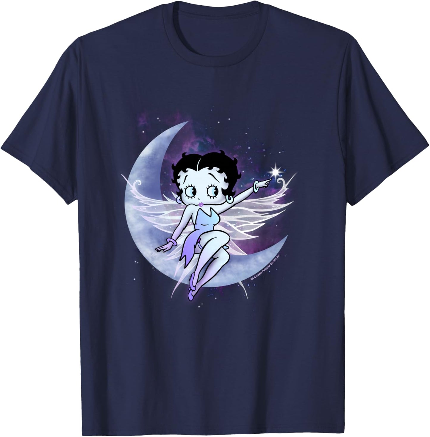 Betty Boop Moon and Star Fairy T-Shirt - T-Shirt | Navy