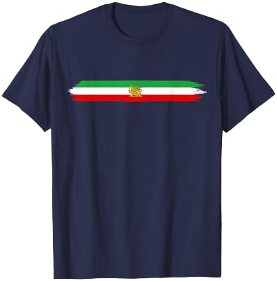 Iran and Iranian Flag Lion Persian T-Shirt - T-Shirt | Navy