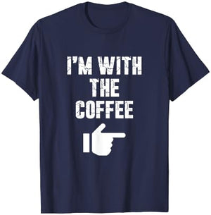 I'm with the Coffee Fun Easy Playful Halloween Costume T-Shirt - T-Shirt | Navy
