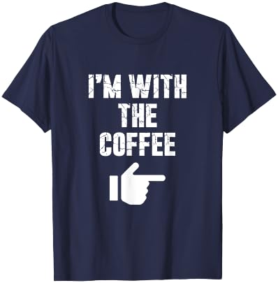 I'm with the Coffee Fun Easy Playful Halloween Costume T-Shirt - T-Shirt | Navy