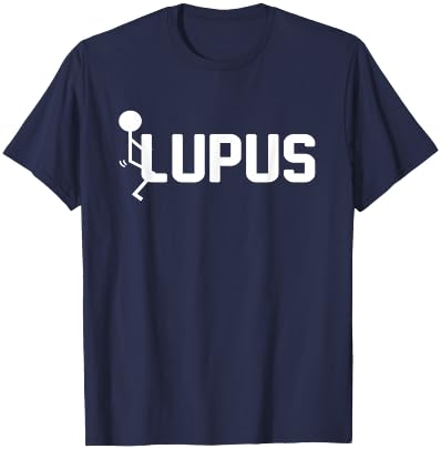 Fuck Lupus - fuck Lupus Awareness Month Purple Ribbon T-Shirt - T-Shirt | Navy