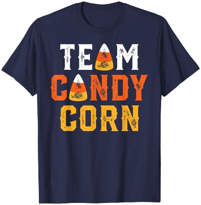 Funny Retro Team Candy Corn Halloween T-Shirt - T-Shirt | Navy