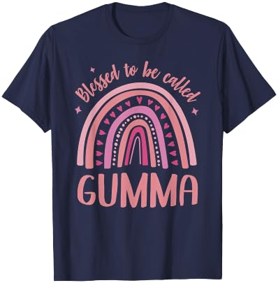 Gumma for Grandma Women Mother's Day Blessed Gumma T-Shirt - T-Shirt | Navy