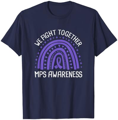 We Fight Together MPS Awareness T-Shirt - T-Shirt | Navy