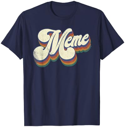 Meme Gifts For Grandma Retro Vintage Mother's Day Meme T-Shirt - T-Shirt | Navy