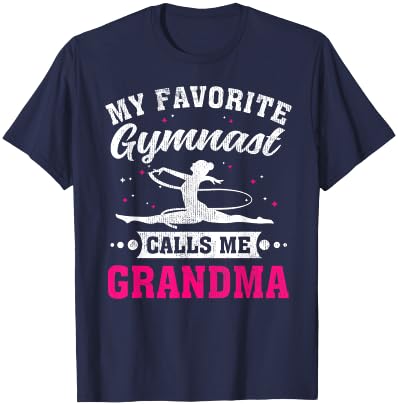 My Favorite Gymnast Calls Me Grandma Mother's Day T-Shirt - T-Shirt | Navy